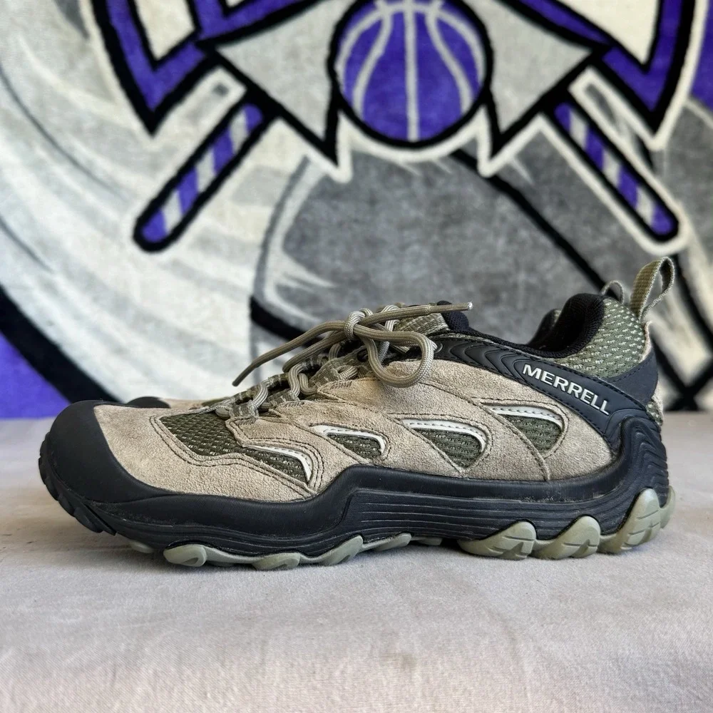Size 7.5 - Merrell Chameleon 7 Limit Hiking Shoes Men's Dusty Olive J12781
